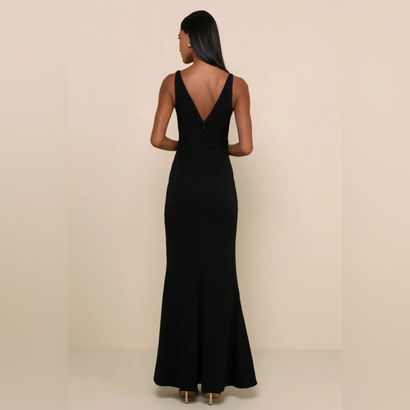 NWT Lulus Melora Black Sleeveless Maxi Dress size medium Retails $99 - Picture 2 of 8